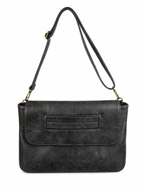 Charcoal Distressed Crossbody / Shoulder Bag sachet NEW